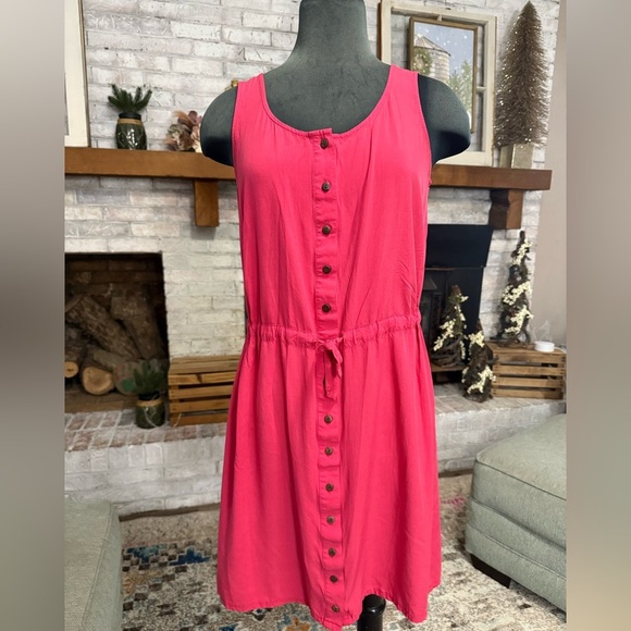 J. Jill • Button Front Drawstring Petite Dress - Picture 2 of 7